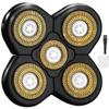 ANYSONIC Star 5 Blades Shaver Replacement Heads Compatible with Freedom Gold Head Shaver, ANYSONIC 5 Blades Replacement Blades Wet and Dry Use(5 Blades, Gold) view 1