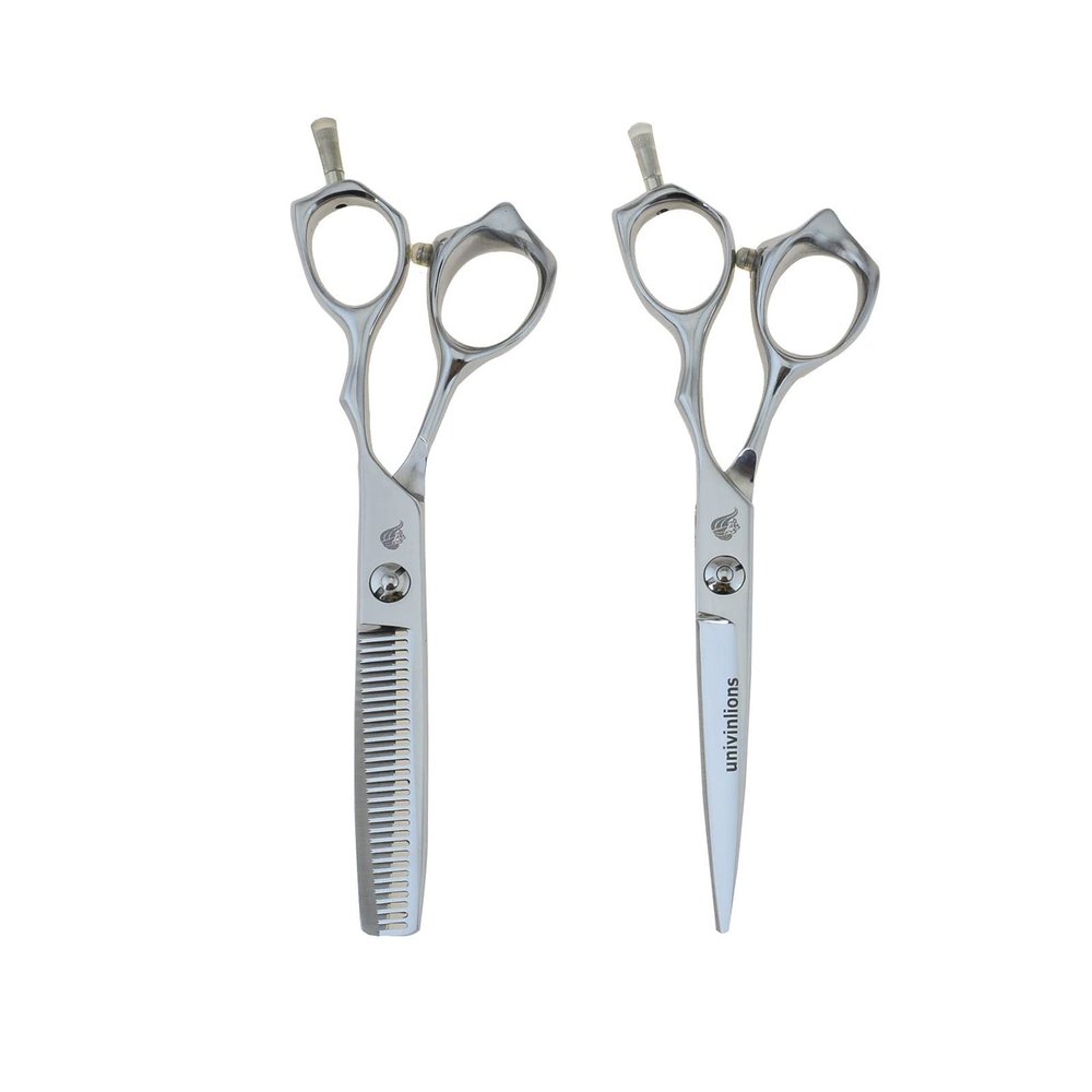 ATRIXU 6" Serrated Laser Wire Hair Scissors Japan Hair Cutting Shears with Small Teeth Hairdressing Scissors thinning Salon Barber kit (Color : 6011-Kit)