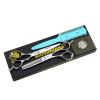 ATRIXU 6" Serrated Laser Wire Hair Scissors Japan Hair Cutting Shears with Small Teeth Hairdressing Scissors thinning Salon Barber kit (Color : 6011-Kit) view 4