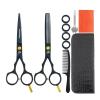ATRIXU 5.5 Inch Hair Cutting Scissors Kit 11PCS Barber Hairdressing Scissors Set Barber Salon Shears Barber Accessories Professional Japanese Haircut Shears for Hair Salon Clips view 1