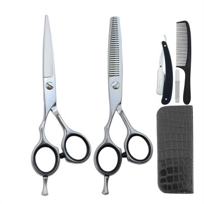 ATRIXU 5.5 inch Lefty Hairdressing Scissors Japan440C Thinning Shears for Left Handed Hairdresser Lefty Barber Accessories Professional Lefty Cutting Scissors Kit (Size : Scissors Kit)