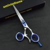 ATRIXU 6.0 Inch Hair Scissors Kit Professional Hairdressing Scissors Japanese Barber Razor Edge Rotating Thumb Shears Hair Clipper Professional Rotary Haircut Cutting Thinning view 3