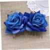 Abaodam Floral Hair Comb Accessory Rose Flower Headpiece for Women Long-lasting Combs for Party Wedding Bridal view 2