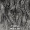 KooKaStyle Invisible Wire Hair Extensions with Transparent Headband Adjustable Size 4 Secure Clips Long Wavy Secret Wire Hairpiece 20 Inch Grey/Sliver Mixed for Women view 4