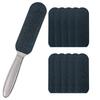 1 Pcs Professional Pedicure Foot File and Callus Remover for Hard Skin,Stainless Steel Foot Rasp File with 10 Free Refill Grits Replacement Pads with Two Sides Simple Bath Pedicure Salon Foot Scrubber view 1