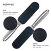 1 Pcs Professional Pedicure Foot File and Callus Remover for Hard Skin,Stainless Steel Foot Rasp File with 10 Free Refill Grits Replacement Pads with Two Sides Simple Bath Pedicure Salon Foot Scrubber view 4