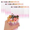 60 Pcs Lash Disposable Mascara Brushes Diamond Eyelash Spoolies Makeup Brush Mascara Wand in Sanitary Tube Lash Supplies  (CAKE) view 1