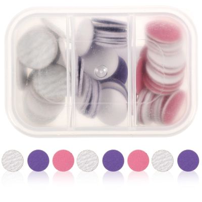 FRCOLOR 72pcs Electric Foot File Discs for Dead Skin Removal Pedicure Tool Replacement Sandpaper Pads Suitable for Exfoliating Calluses and Smoothing Feet