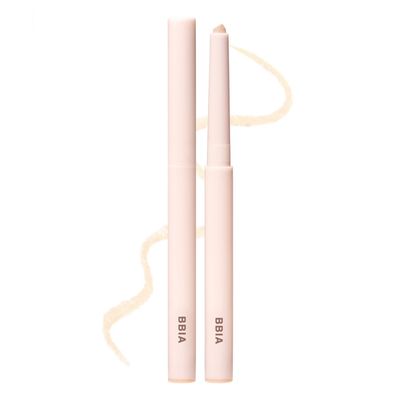 BBIA Last Powder Pencil 3 Colors - Shimmer Glitter Stick Eyeshadow Eyeliner, Under Eye Highlighter Stick Smooth Long-Lasting Creamy Crayon Eye Shadow Liner Pencil Korean Eye Makeup (02 BANANA MILK)
