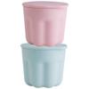 iplusmile 2sets Makeup Brush Cleaning Tool Makeup Brush Cleaner Rinsing Bowl Drying Rack Silicone for Maintenance for view 1