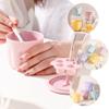 iplusmile 2sets Makeup Brush Cleaning Tool Makeup Brush Cleaner Rinsing Bowl Drying Rack Silicone for Maintenance for view 2