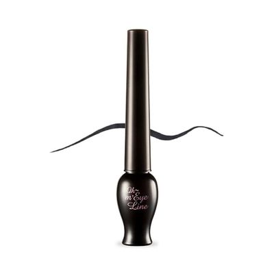 ETUDE OH M'EYE LINE Liquid Eyeliner - Waterproof, Smudgeproof & Long lasting|Quick Drying Eye Liner|Easy & Precise Application|Lasts Up To 10 Hours|Korean Makeup| Gray,5ml
