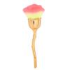 Nail Dust Brush, Fiber Hair Long Handle Nail Brush, Rose Shape Makeup Brush Nail Cleaning Tool, Multifunction Nail Duster Brush for Nail Dust, Blush (03-light yellow + rose powder) view 1