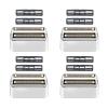 4 Pcs Replacement Foil and Cutters Compatible with BaBylissPRO Double Foil Shaver, Replacement Foil Compatible with FXFS2 Shaver (Silver) view 1