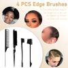 VOLLUCK Hair Wax Stick for Wigs + 4 PCS Edge Brushes Hair Styling Comb Set, Edge Control Slick Stick Hair Pomade 2.7Oz Stick Non-greasy Styling Wax, Long Lasting, Strong Hold Temporary Hair Product view 4