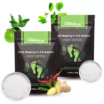2Pack Herbal Body Detox Foot Soak Salt, Detox & Shaping Cleansing for Men and Women, Daily Rebody Body Detoxingherbs Foot Soak Salt for a Relaxing and Soothing Experience