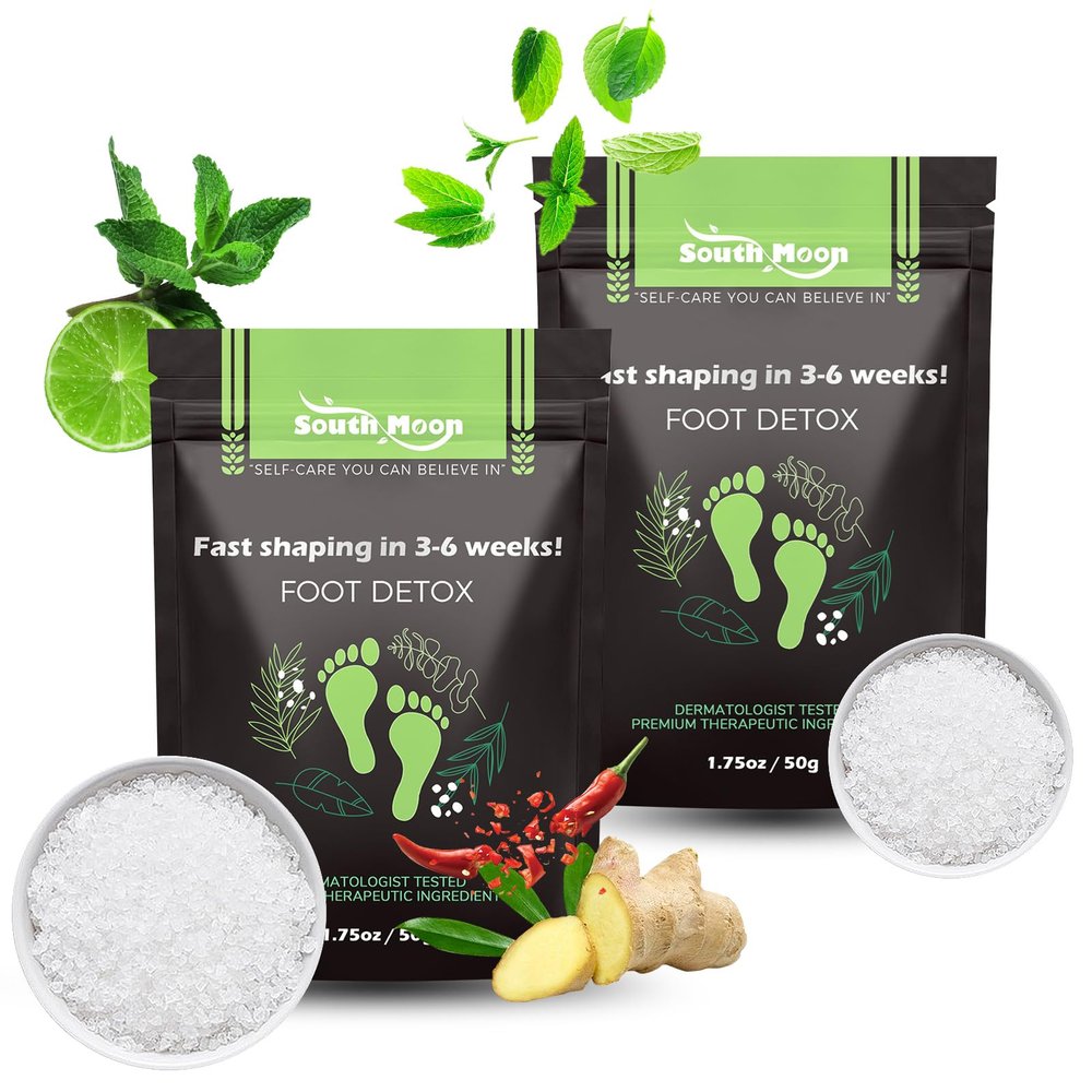 2Pack Herbal Body Detox Foot Soak Salt, Detox & Shaping Cleansing for Men and Women, Daily Rebody Body Detoxingherbs Foot Soak Salt for a Relaxing and Soothing Experience