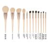 12 PCs makeup brush set soft animal hair corn silk repair eye shadow face powder blush concealer brush view 3