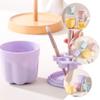 ULTECHNOVO 2sets Makeup Brush Cleaning Bowl Silicone Makeup Brush Cleaner Kit for Easy and Cosmetic Tool Cleaning Includes Colors view 3