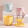 ULTECHNOVO 2sets Silicone Makeup Brush Cleaning Bowl Rinsing Tool for Easy Makeup Brush Care Compact Design for Cleaning for Beauty Enthusiasts view 4