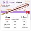 Alety Electric Nail Drill Kit - Portable File for Acrylic Gel Nails, Professional Machine Efile Manicure Pedicure Tools With Gold Drill Bits for Home Salon Use view 2