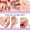 Alety Electric Nail Drill Kit - Portable File for Acrylic Gel Nails, Professional Machine Efile Manicure Pedicure Tools With Gold Drill Bits for Home Salon Use view 3