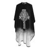 55" x 66" Jesus Christ Savior - Names of Jesus Cross Gifts Barber Cape - Haircut Cape for Men Unisex Black Hair Cutting Cape with Adjustable Neck Size - Hairdresser Cape for Hair Treatment - Cutting view 4