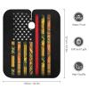 African Kente US Thin Red Line Flag Barber Cape Professional Haircut Apron Cute Hair Cutting Cape for Boys Girls view 2