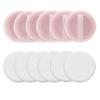 Sibba 12 PCS Blush Loose Powder Puff Face Setting Body Makeup Soft Velour Sponge Cosmetic Blender Make Up Mini Portable Finger Applicator Holder Small Fluffy Highlighter Facial Cosmetic Cushion view 3