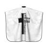 55"x66" Jeremiah 29:11 Bible Verse Jesus Cross Christian Gift for Men Barber Cape - Haircut Cape for Men Unisex Black Hair Cutting Cape with Adjustable Neck Size - Hairdresser Cape for Hair Treatment view 2