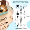 Jutom 24 Pieces Hair Tie Balls 20mm Bubble Ponytail Holders for Girls Double Bead Bubble 80s 90s Hair Balls Tie Elastic Accessories for Baby Toddler(Black and White Series) view 2