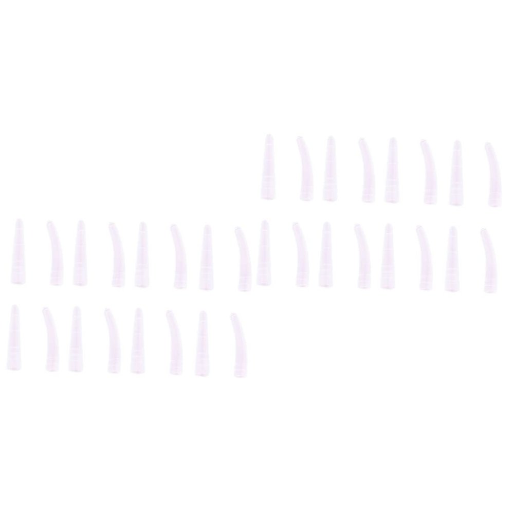 Beavorty 2sets Eyelash Tweezers Protective Caps Silicone Sleeve Hard Plastic Covers for Tweezers for Safe Storage and Use Beauty Schools Home and Professional Settings