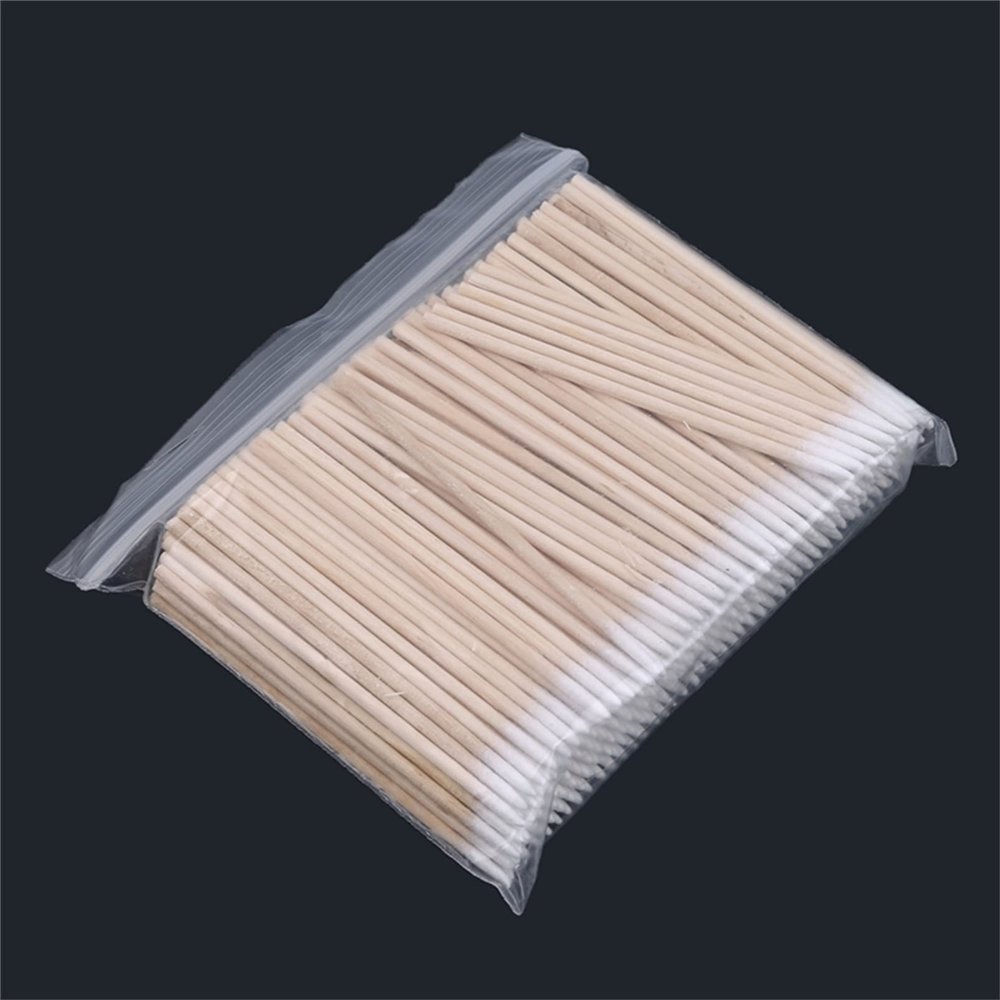 MYXP 300 Pcs Long Cotton Swabs with Wooden Handles Cotton Tipped Applicator, Cleaning with Wood Handle for Oil Makeup Gun Applicators, Eye Ears Eyeshadow Brush and Remover Tool 2.75inches