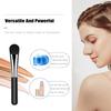 Facial Mask Application Brush, Black+Silver Soft Man-made Fiber Brush Head Cosmetic Tool for Body Lotion, Mud, Clay, Charcoal Mixed Mask view 3