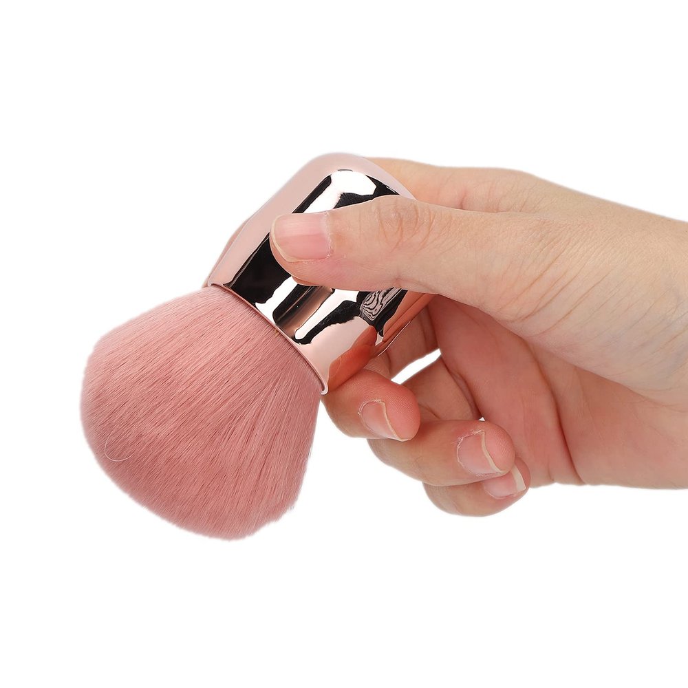 Portable Loose Powder Brush, Mushroom Shape Cosmetic Blush Brush with Comfortable Handle, Skin Friendly Makeup Tool for Beginners, Suitable for Professional Salon or Home Use
