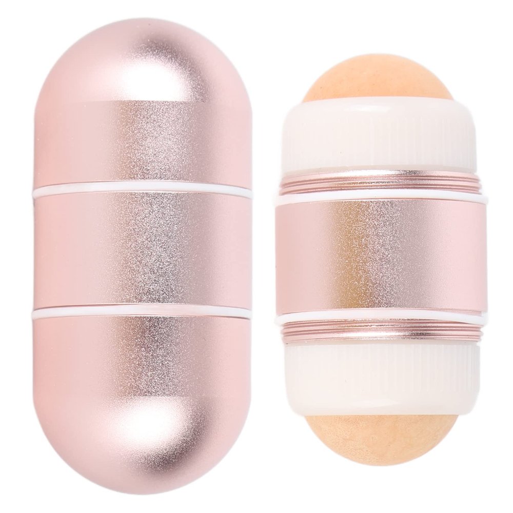 Sonew Volcanic Face Roller, Oil Absorbing Volcanic Roller, 2 in 1 Reusable Mini Volcanic Stone, Oil Absorbing Stick, for Skin Care