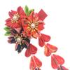 Japanese Classical Kimono Flower Tassel Hair Clip Headwear, Bridal Wedding Hanfu Cosplay Hairpin Hair Accessories Ornament Decor (Black) view 4