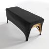 KULLAMEE Black Lash Bed Cover fitted for 6FT Lash Table or Massage Bed stretchy Lash Extension Bed Spandex Massage table sheets(Black 1PC) view 1
