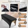KULLAMEE Black Lash Bed Cover fitted for 6FT Lash Table or Massage Bed stretchy Lash Extension Bed Spandex Massage table sheets(Black 1PC) view 4
