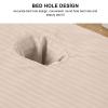 27.6 x 39.4in Beauty Salon Massage Bed Sheet, Skin Friendly Cotton Massage Table Cover with Face Hole, Easy Cleaning Reusable Massage Bed Cover For Sheets, Suitable for Massage Spa Tattoo Daily(Khaki) view 4