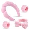 ATROCH Spa Headband & Wristband Set for Women  Puffy Sponge Makeup Headband for Washing Face, Skincare Hairband, Cute Presents for Teenage Girls and Trendy Teen Girl Gifts view 1