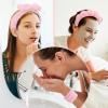 ATROCH Spa Headband & Wristband Set for Women  Puffy Sponge Makeup Headband for Washing Face, Skincare Hairband, Cute Presents for Teenage Girls and Trendy Teen Girl Gifts view 2
