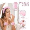 ATROCH Spa Headband & Wristband Set for Women  Puffy Sponge Makeup Headband for Washing Face, Skincare Hairband, Cute Presents for Teenage Girls and Trendy Teen Girl Gifts view 3