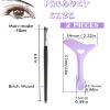 DogieLyn Slanted Ultra Thin Winged Eyeliner Brush Silicone Eye Liner Stencils Makeup Aid,Angled Eyeliner Brush Slanted-Small Thin Winged Liner Eyeshadow Eyebrow Tool(Purple) view 2