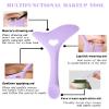 DogieLyn Slanted Ultra Thin Winged Eyeliner Brush Silicone Eye Liner Stencils Makeup Aid,Angled Eyeliner Brush Slanted-Small Thin Winged Liner Eyeshadow Eyebrow Tool(Purple) view 3