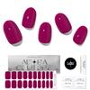 Adora Couture Semi Cured Gel Nail Strips with 20 Pieces - UV Gel Stickers, Manicure Kit, Easy Application Wraps Includes Prep Pads, Nail File, Wooden Stick - UV Light Required (Purple Fuchsia) view 1