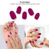 Adora Couture Semi Cured Gel Nail Strips with 20 Pieces - UV Gel Stickers, Manicure Kit, Easy Application Wraps Includes Prep Pads, Nail File, Wooden Stick - UV Light Required (Purple Fuchsia) view 2
