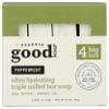 ALAFFIA Peppermint Good Soap Value Pack 4 Count, 20 OZ view 1