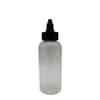 Natural Farms 4 oz Clear Cosmo BPA FREE Bottles - 12 Pack Empty Refillable Containers - Essential Oils - Hair - Aromatherapy | Black Twist Open/Close Cap - Made in the USA view 2