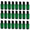 Natural Farms 2 oz Green Boston Bottles - 24 Pack Black Smooth Disc Caps view 1